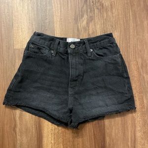 Urban Outfitters black denim shorts